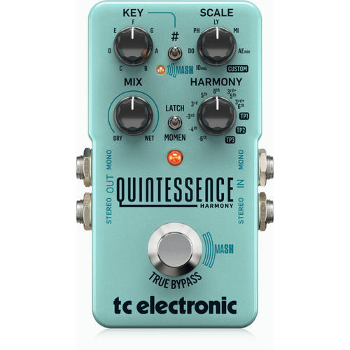 TC Electronic Quintessence Harmony Dual-Voiced Intelligent Harmonizer with MASH Footswitch