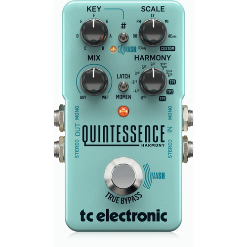 TC Electronic Quintessence Harmony Dual-Voiced Intelligent Harmonizer with MASH Footswitch