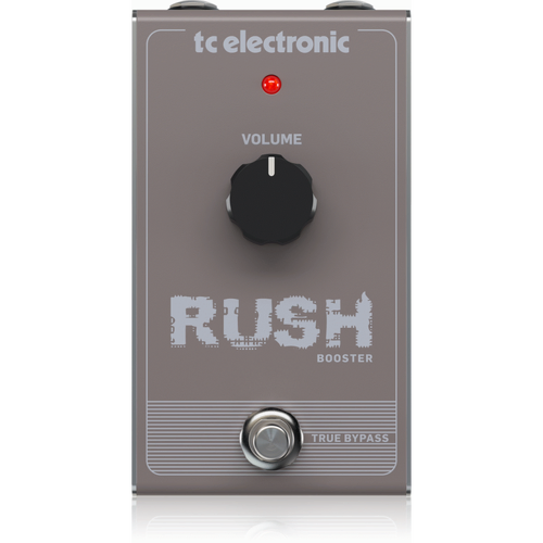 TC Electronic Rush Booster - Ultra-Transparent Clean Boost with 20 dB Gain