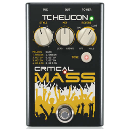 TC Helicon Critical Mass Large Group-Sound Effects Pedal