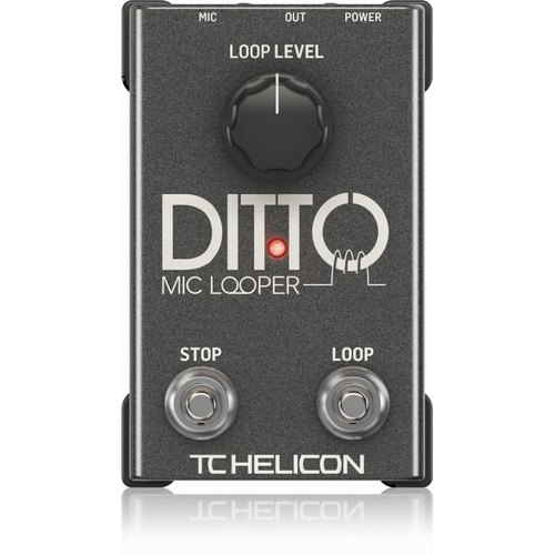 TC Helicon Ditto Mic Looper Pedal for Vocals and Acoustic Instruments