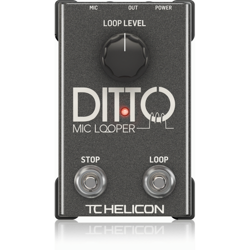 TC Helicon Ditto Mic Looper Vocal and Acoustic Instrument Pedal