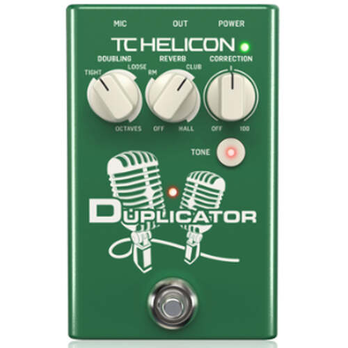 TC Helicon Duplicator Doubling Reverb Pitch Correction Effects Pedal