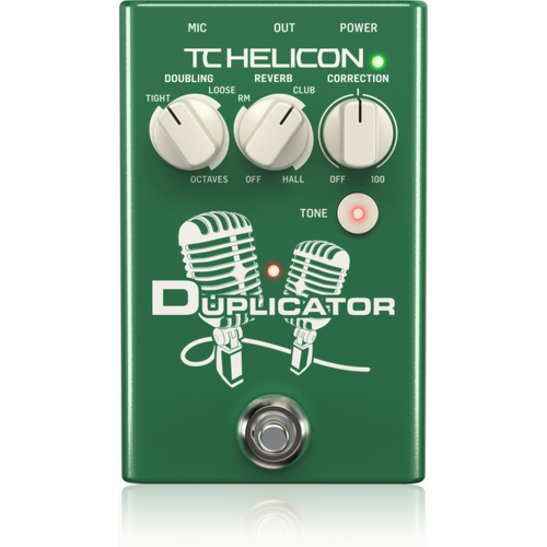 TC Helicon Duplicator Vocal Effects Stompbox with Doubling, Reverb and Pitch Correction