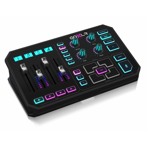 TC Helicon GOXLR Online Broadcaster Platform with 4-Channel Mixer, Motorized Faders, Sound Board and Vocal Effects