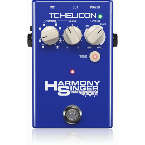 TC Helicon Harmony Singer 2 - Battery-Powered Vocal Effects Stompbox with Guitar-Controlled Harmony, Reverb and Tone