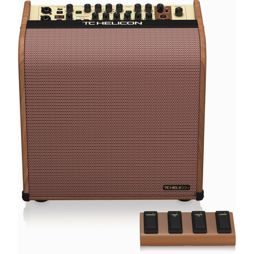 TC Helicon Harmony V100 100W Acoustic Amplifier with Vocal Processing and 4-Button Footswitch