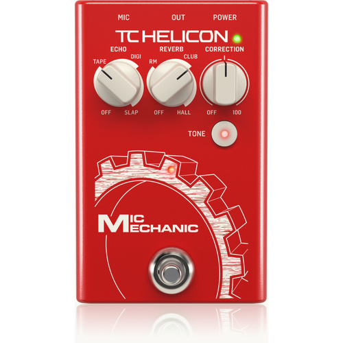 TC Helicon Mic Mechanic 2 Vocal Effects Stompbox with Reverb, Echo, Pitch Correction