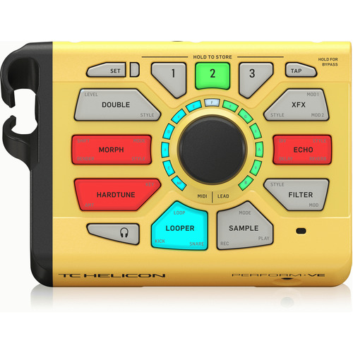 TC Helicon Perform-VE Vocal Manipulator w/ Midi Pitch Control Yellow
