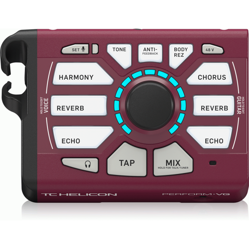 TC Helicon Perform-VG Burgundy Vocal and Acoustic Guitar Processor