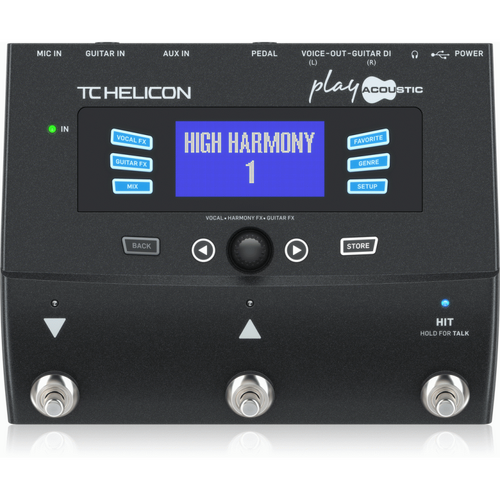 TC Helicon Play Acoustic Vocal Processor Pedal with BodyRez and Looping