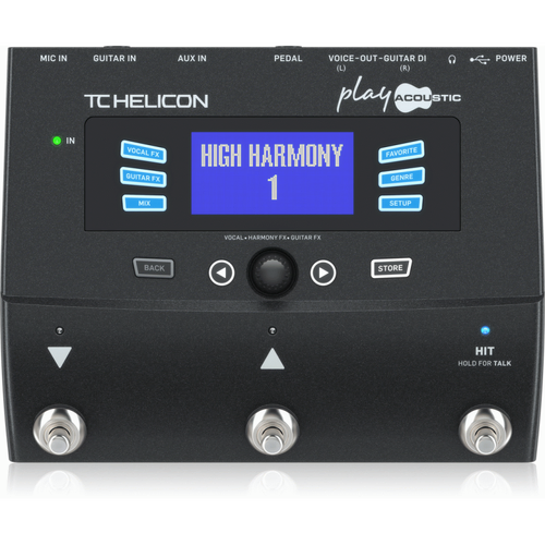 TC Helicon Play Acoustic Vocal Processor Pedal with BodyRez and Looping