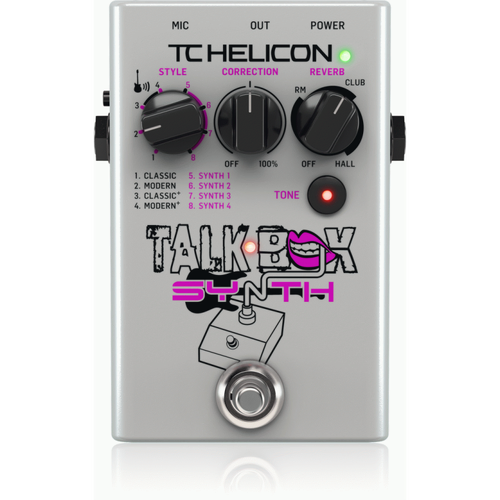 Tc Helicon Talkbox Synth Pedal for Guitar Effects and Vocal Tone Polishing