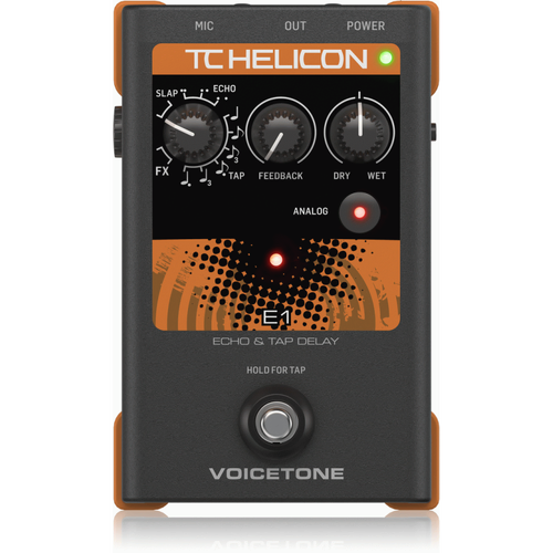 TC Helicon VoiceTone E1 Vocal Echo Stompbox