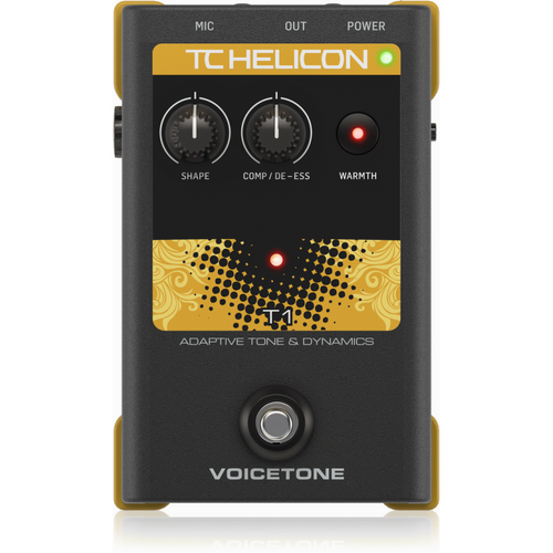 TC Helicon Voicetone T1 Single-Button Stompbox for Vocal Tone