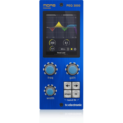TC Electronic PEQ 3000 -DT Midas-Powered Parametric Channel EQ Plug-In with Analog-Feel Desktop Interface