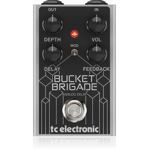 TC Electronic Bucket Brigade Analog Delay Pedal with 600ms Delay Time and Modulation Control
