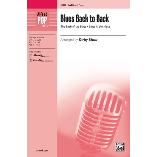 Blues Back to Back SATB Choral Sheet Music