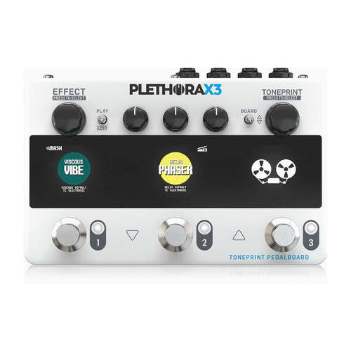 TC Electronic Plethora X3 TonePrint Guitar Effects Pedal Board