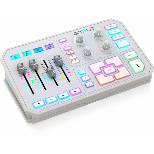 TC Helicon GoXLR White Online Broadcaster Platform with 4-Channel Mixer and Vocal Effects