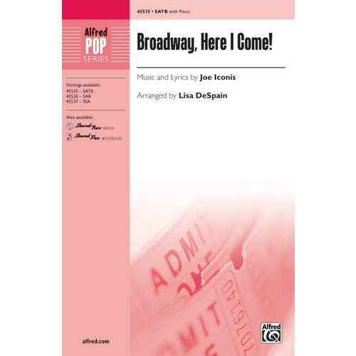 Broadway Here I Come SATB Choral Sheet Music
