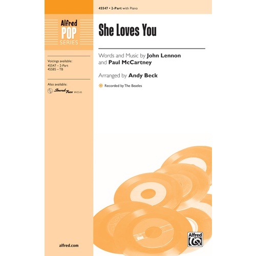 She Loves You SA Choral Sheet Music