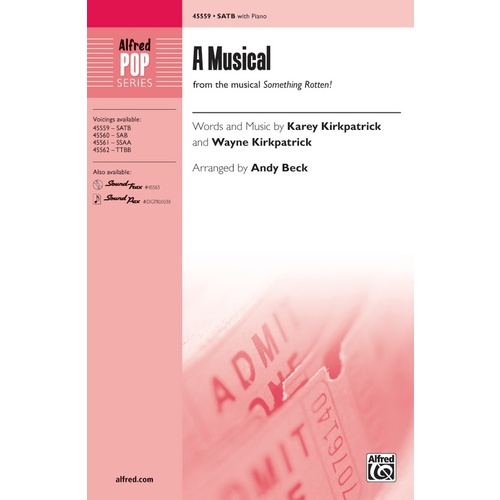 A Musical SATB Choral Sheet Music