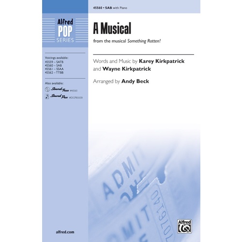 A Musical SAB Choral Sheet Music