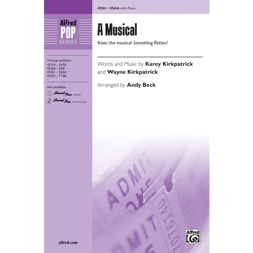 Choral Sheet Music: A Musical SSAA