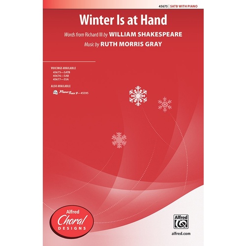 Winter is at Hand SATB Choral Sheet Music