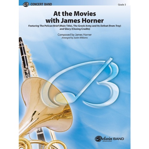 At the Movies with James Horner Concert Band Sheet Music Grade 3