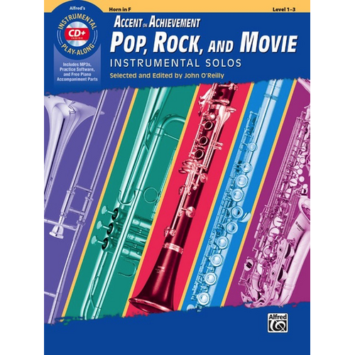 AOA Pop Rock & Movie Solos for French Horn Book/CD