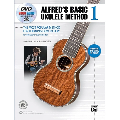 Alfred's Basic Ukulele Method Book 1 with DVD