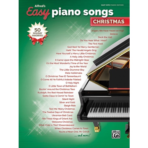 Alfred's Easy Piano Songs Christmas