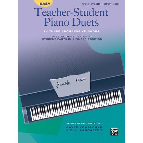 Easy Teacher-Student Piano Duets Book 2