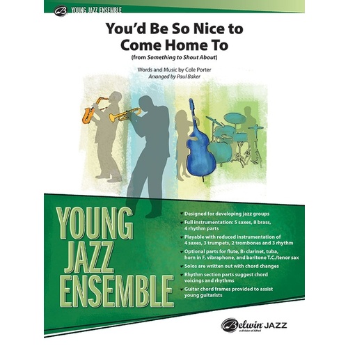 You'd Be So Nice to Come Home To Jazz Ensemble Sheet Music Gr 2