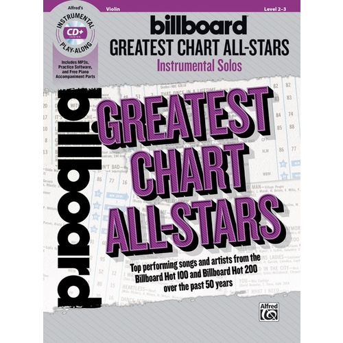 Billboard Greatest Chart All Stars Violin Book/CD