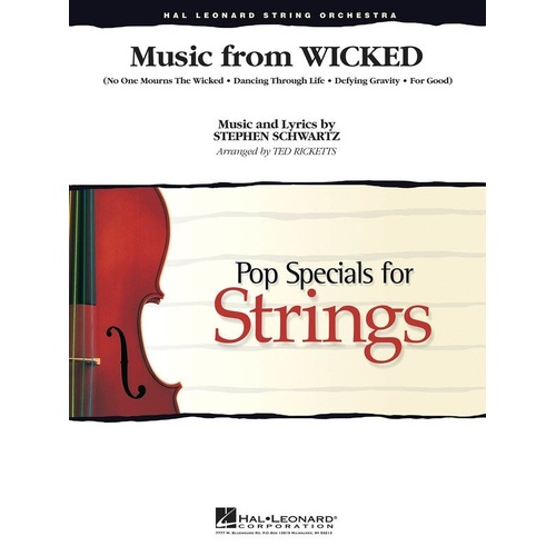 Music from Wicked for String Orchestra SO3-4 SC/PTS