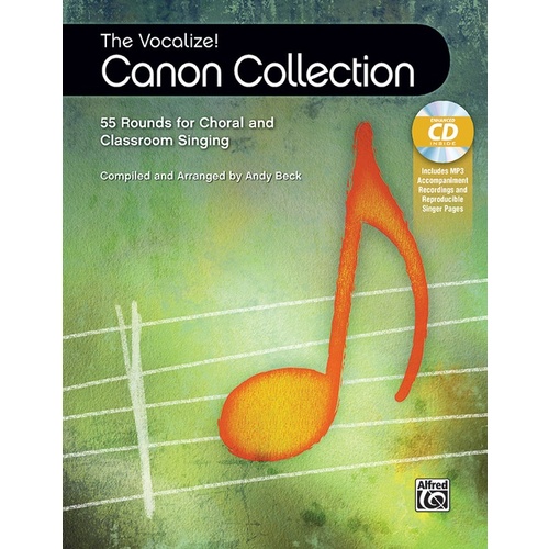 Vocalize Canon Collection Book and CD for Choral Sheet Music
