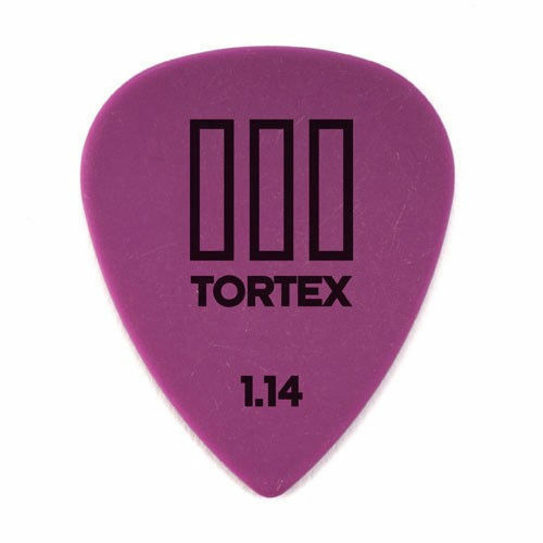 12 x Jim Dunlop Tortex TIII Purple 1.14mm Guitar Picks T3 USA 462R