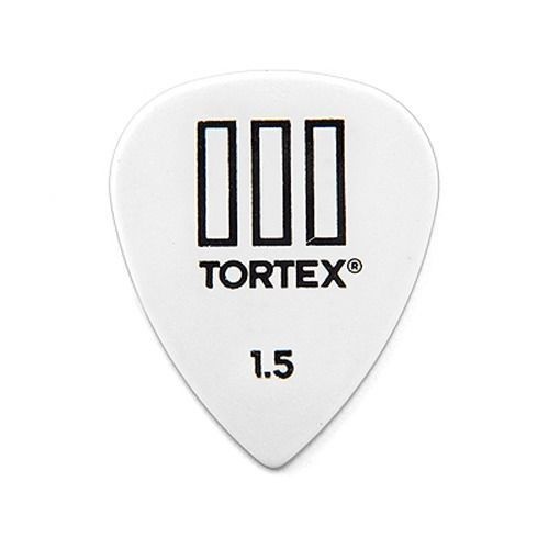 12 x Jim Dunlop Tortex TIII White 1.50mm Guitar Picks T3 USA 462R