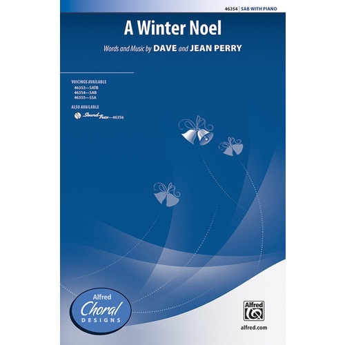 A Winter Noel SAB Choral Sheet Music for 3 Part Mixed Voices