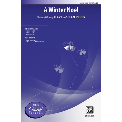A Winter Noel SSA Choral Sheet Music for 3 Part Treble/SSA