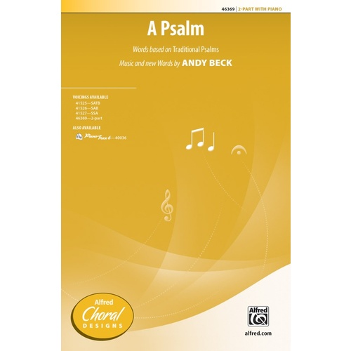 A Psalm 2 Part Choral Sheet Music