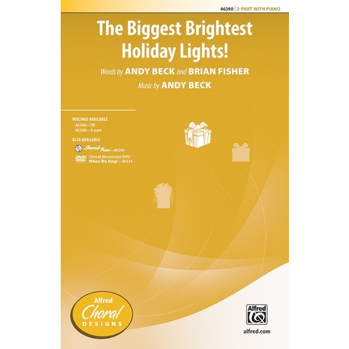 Biggest Brightest Holiday Lights SA Choral Sheet Music