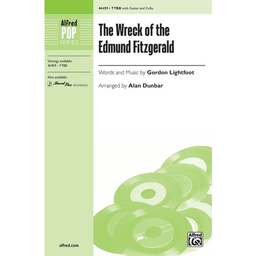 Wreck of the Edmund Fitzgerald TTBB Choral Sheet Music