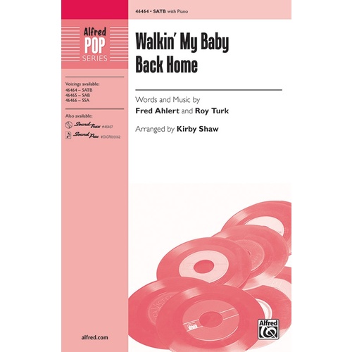 Walkin' My Baby Back Home SATB Choral Sheet Music