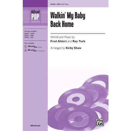 Walkin' My Baby Back Home SSA Choral Sheet Music
