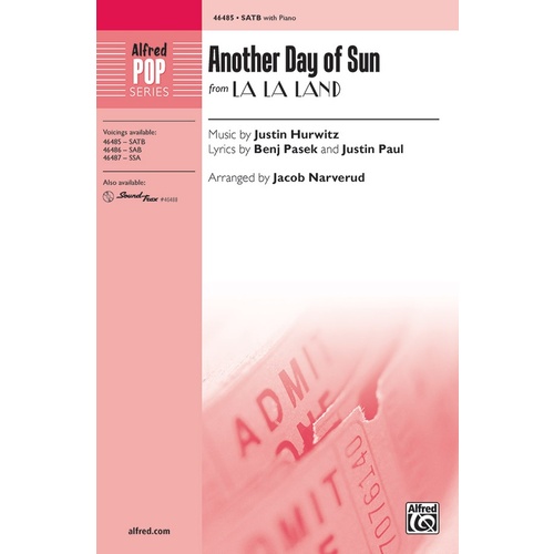 Another Day of Sun SATB Choral Sheet Music