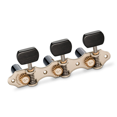 Schaller GrandTune Classic Hauser Satin Pearl/Ebony Black Roller Machine Heads
